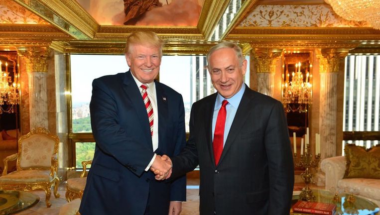 Trump en Netanyahu in 2016 Beeld epa