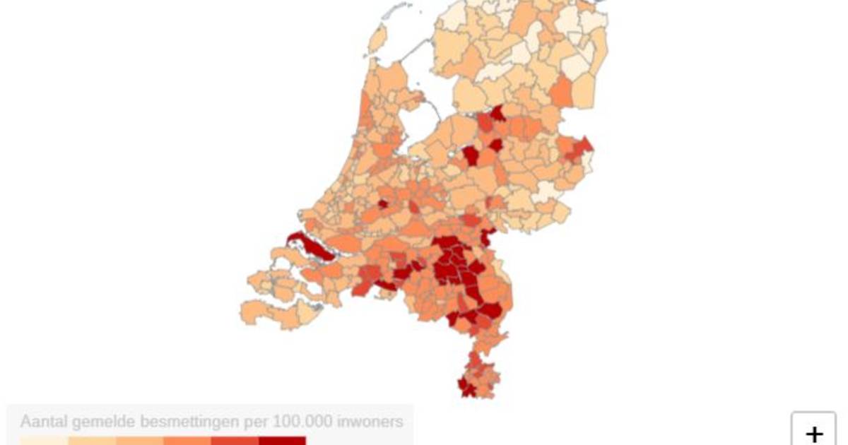 Coronavirus in kaart: deze Nederlandse gemeenten hebben de ...