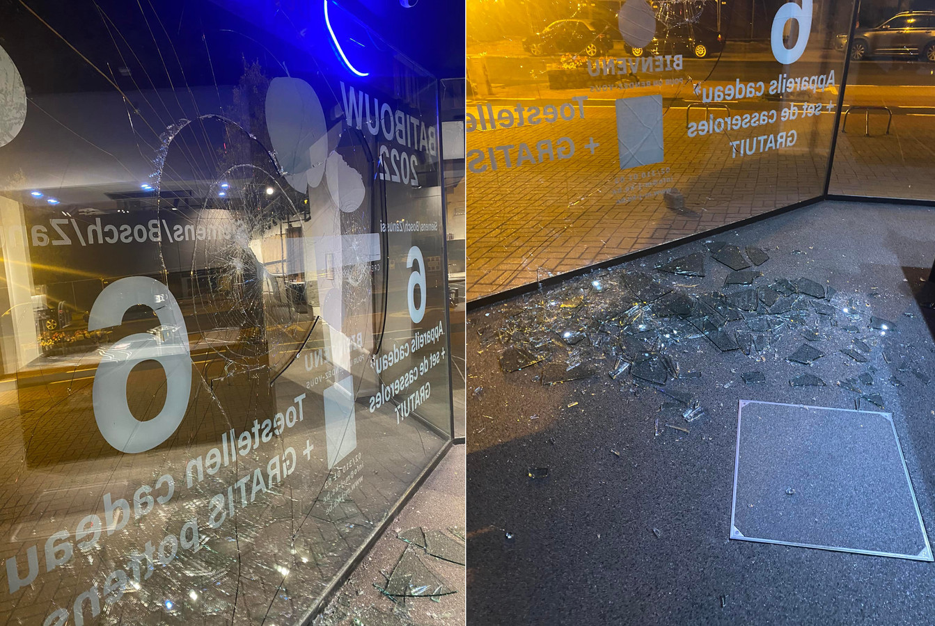 Lundi, le cuisiniste M&J Kitchen Solutions a été la cible de lancés de pavés. D'après le patron, ce n'est pas la première fois qu'un tel acte de vandalisme se produit à Wemmel.