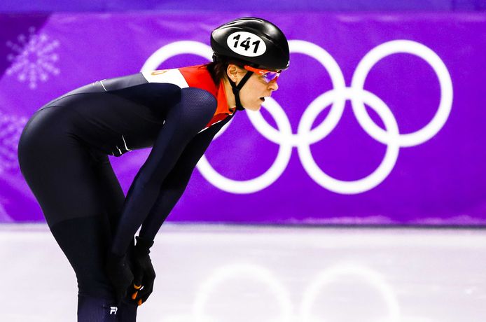 Jorien ter Mors na afloop van de finale 1500 meter.