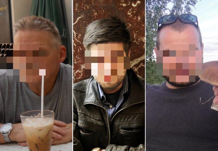 Drie verdachten van het complot in Merksem: Paul O., Yannick V. en Igor G.