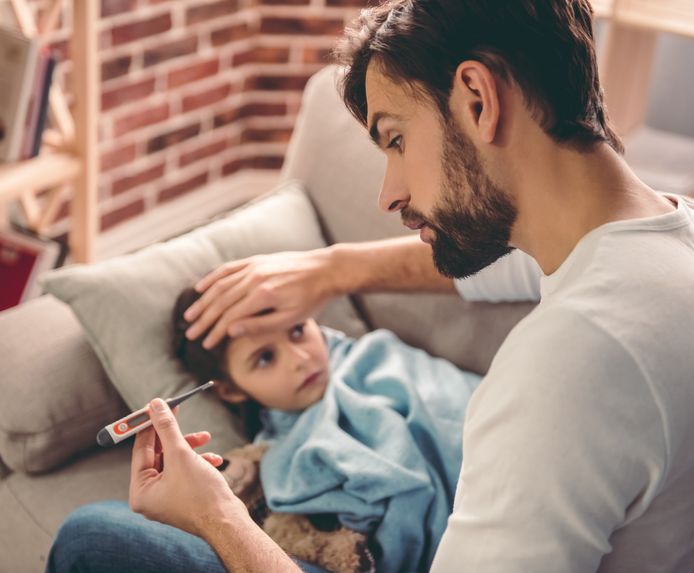 Mama Laat Papa Ook Eens Thuisblijven Voor Jullie Zieke Kind Ad Werkt Ad Nl