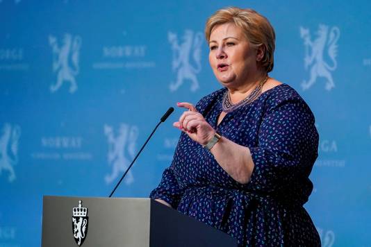 Noors premier Erna Solberg.