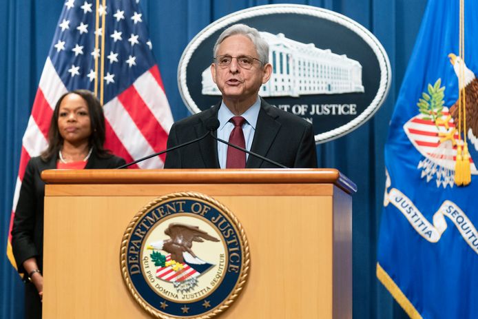 Amerikaans minister van Justitie Merrick Garland.