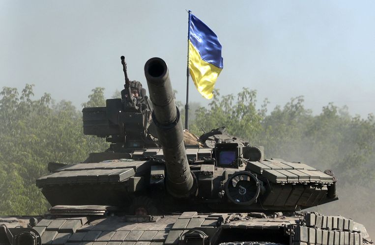 Oekraïense troepen in Severodonetsk, enkele dagen geleden. Beeld AFP