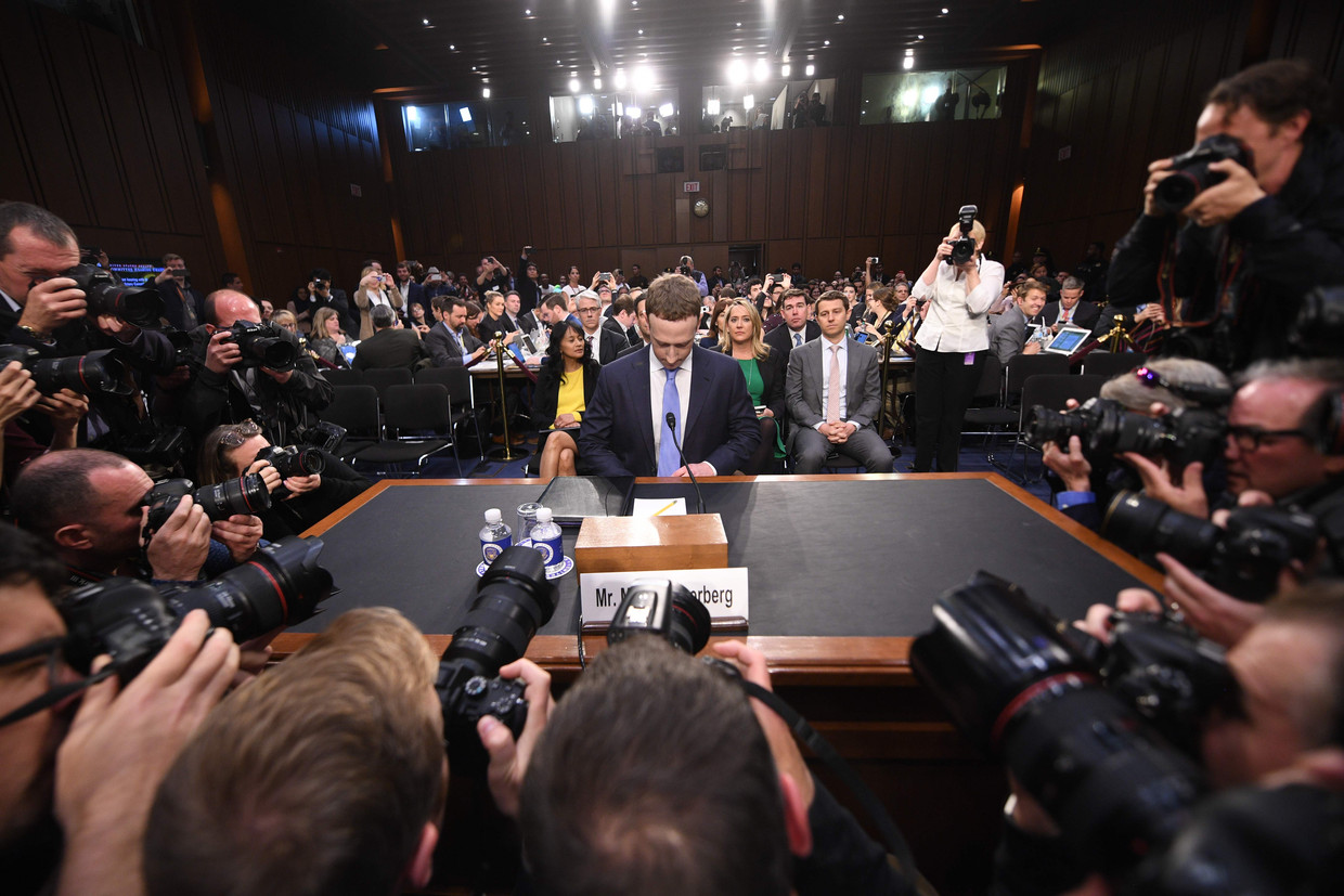 Facebook-ceo Mark Zuckerberg.  Beeld AFP