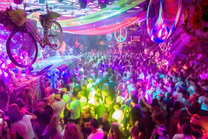 Club Pacha in Ibiza, een van de bekendste discotheken ter wereld.