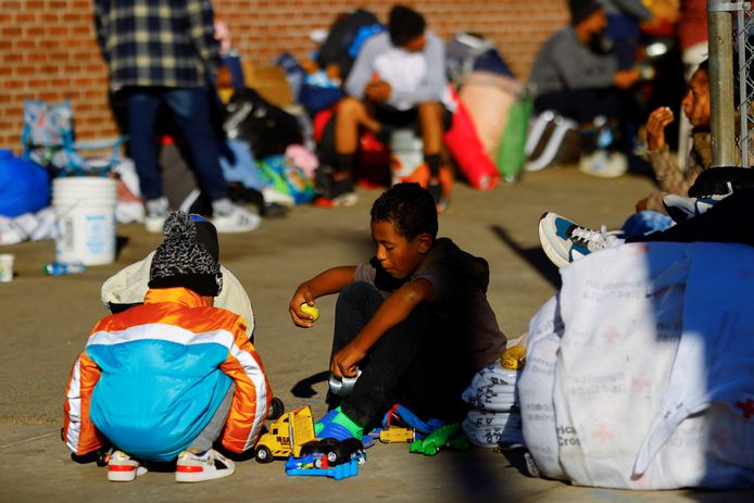 Migrantenkinderen in El Paso, Texas.