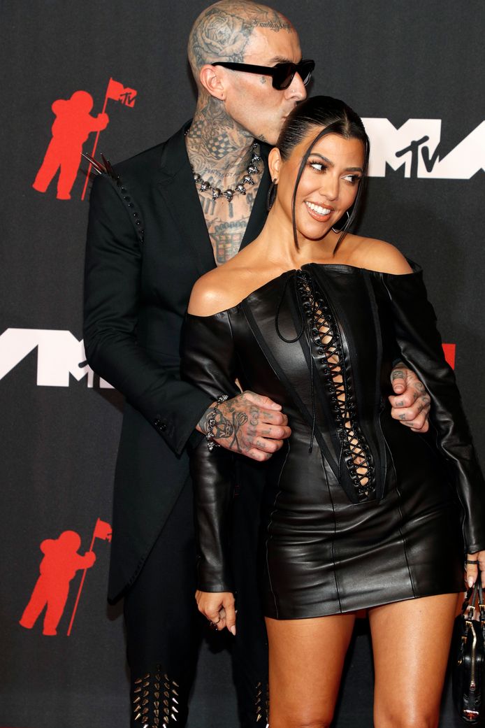 Kourtney Kardashian en Travis Barker.