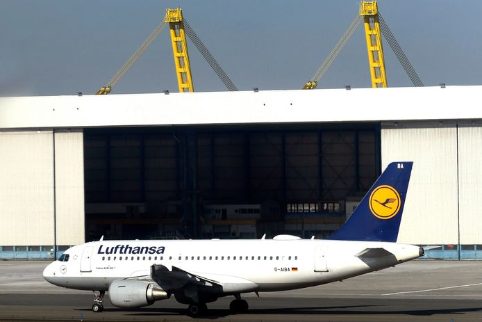 Het oude Lufthansa-uiterlijk.
