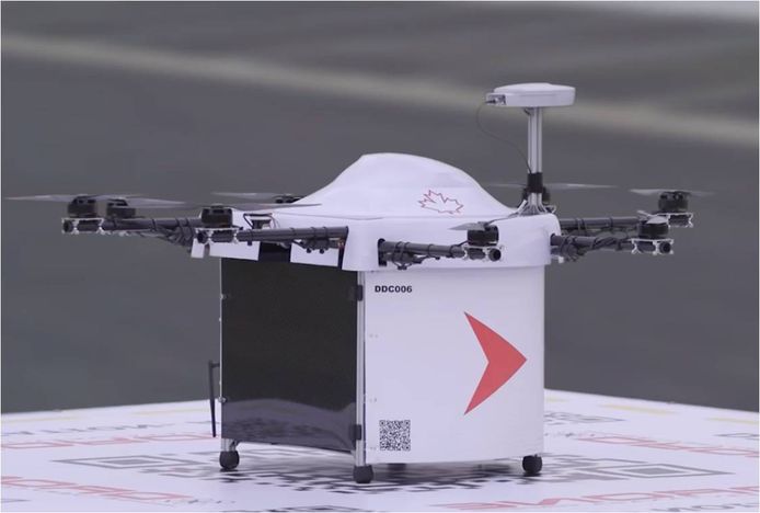 De drones kunnen een lading van maximaal vijf kilogram vervoeren.