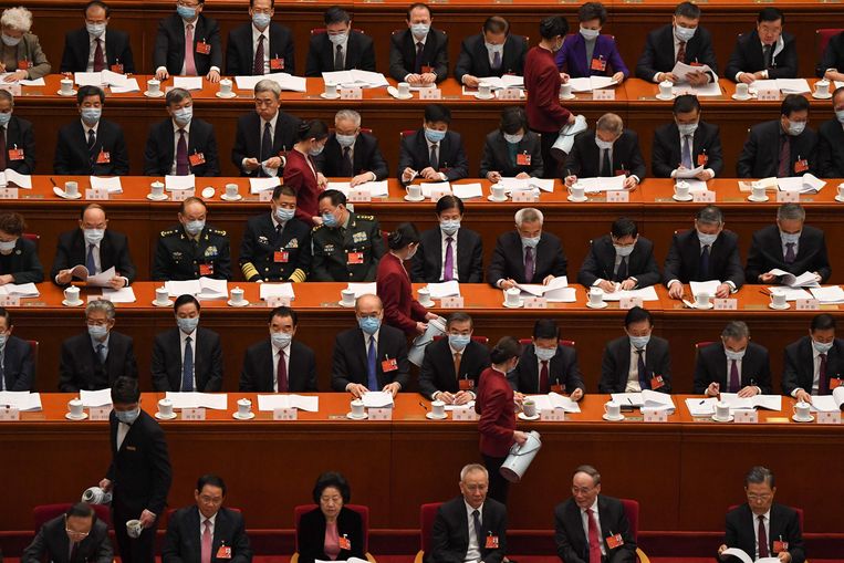 Afgelopen weekend is in Beijing het jaarlijkse Nationale Volkscongres begonnen.  Beeld AFP