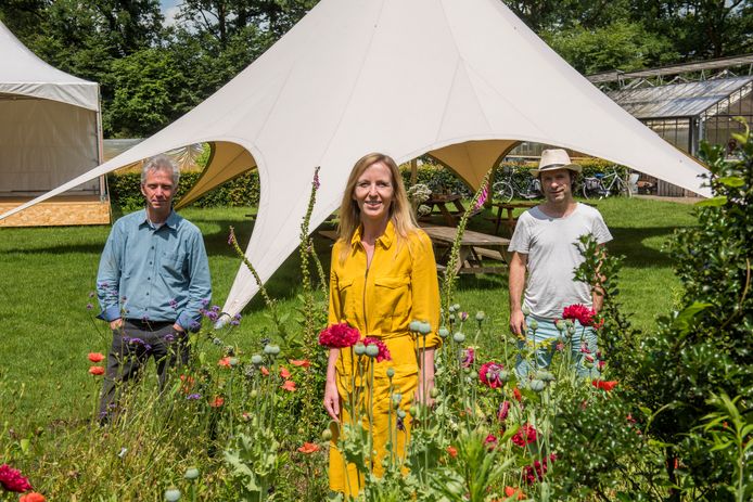 De initiatiefnemers van Borrelen in ‘t Groen (v.l.n.r.): Alfred van Kempen, Sandra van Gerwen en Bob Dieleman