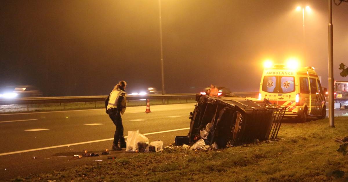 Gewonde bij botsing op A50 bij Vaassen.