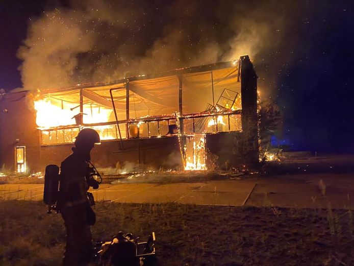 Uitslaande brand bij de ijzergieterij op 20 augustus 2020