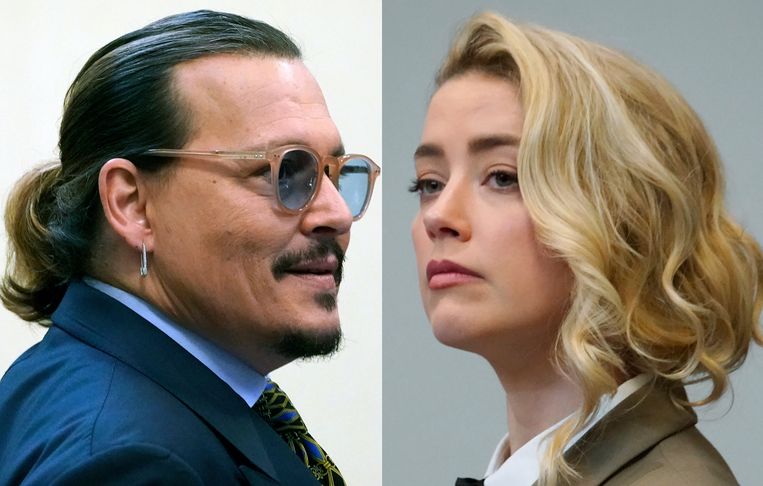 Johnny Depp en Amber Heard. Beeld AP