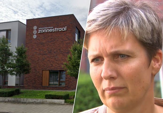 Woonzorgcentrum Zonnestraal in Lint, waar de feiten plaatsvonden. Rechts directeur Kathleen Geudens.