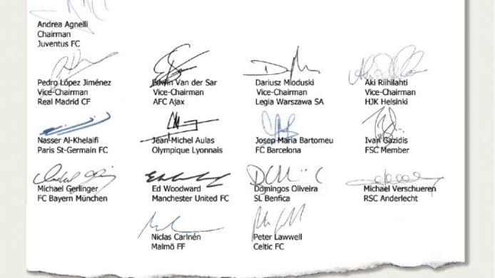 Ook Michael Verschueren ondertekende een protestbrief van de topclubs aan het adres van de FIFA.