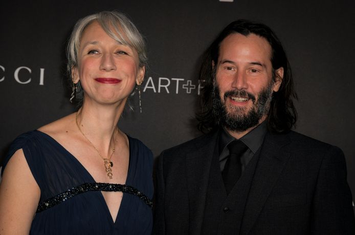 Keanu Reeves en Alexandra Grant op de rode loper