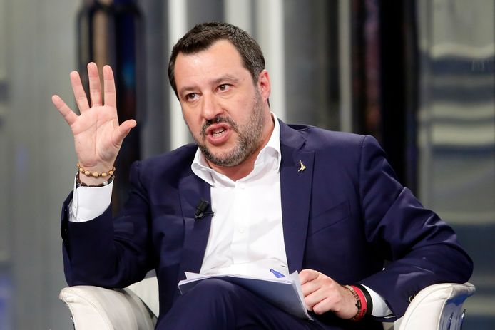 Matteo Salvini, de leider van de uiterst rechtse Lega.