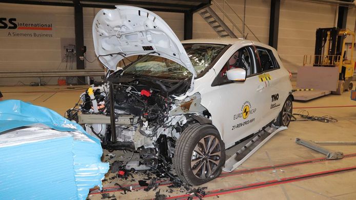 De Renault Zoe bungelde vorig jaar onderaan in het Euro NCAP-overzicht.