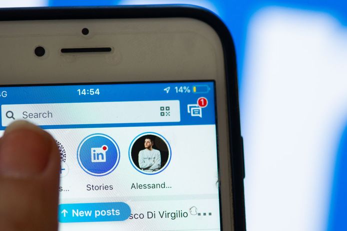 De app van LinkedIn. Beeld ter illustratie.
