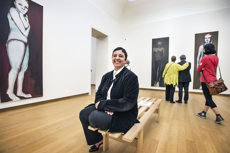 Directeur Beatrix Ruf van het Stedelijk Museum in Amsterdam: 'Donaties zijn belangrijk. Die komen niet als je niet omgaat met privéverzamelaars.' Beeld Guus Dubbelman