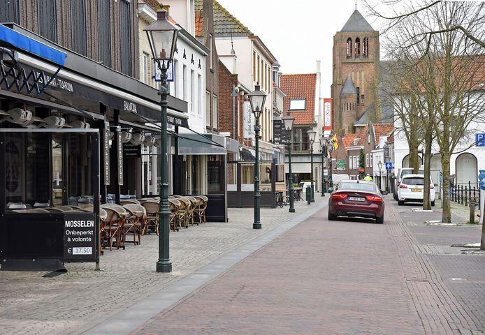 Sluis tijdens de lockdown in maart 2020.