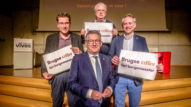 CD&V Brugge trekt naar de verkiezingen onder de naam ‘Brugse cd&v - lijst burgemeester’: “We willen onze vorige score van 32% nog overtreffen” 