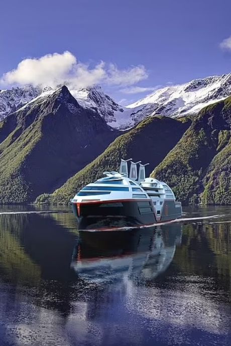 Les premières images spectaculaires d’un bateau de croisière pas comme les autres