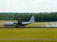 Een Hercules C-130 Lockheed maakte een voorzorgslanding in Eindhoven.