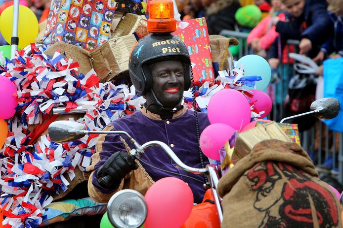 Ook motorpiet was van de partij bij de intocht van Sinterklaas in Breda.