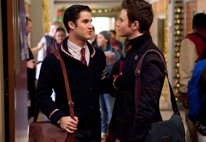 In 'Glee' staat een romance tussen twee jongemannen centraal.