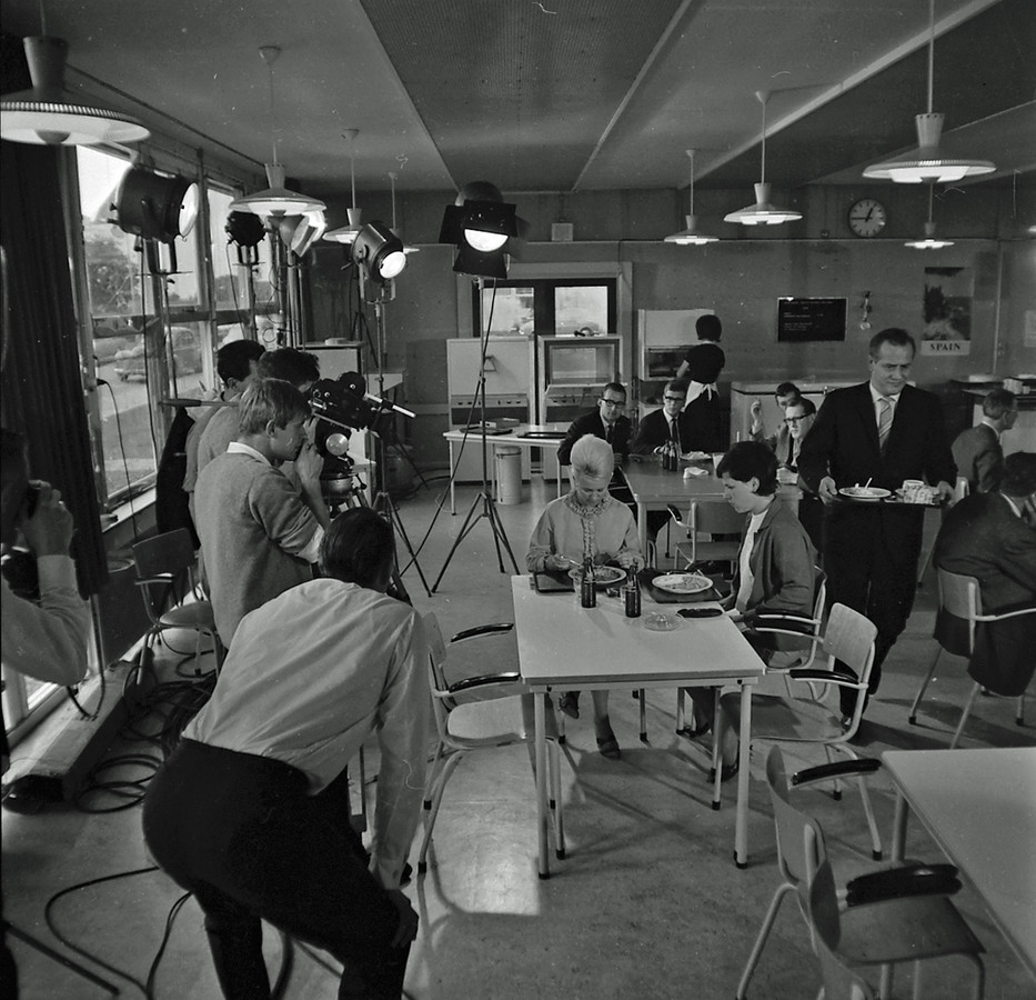 Filmopnames bij Philips in juni 1964
