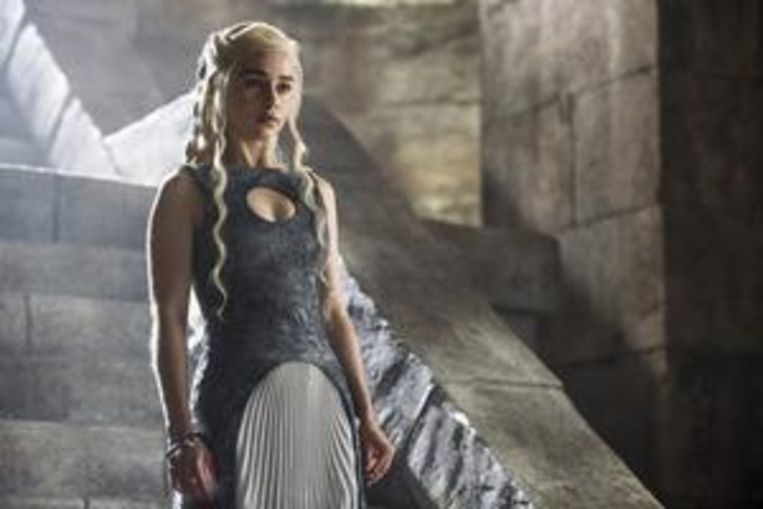 Emilia Clarke als Daenerys Targaryen in Game Of Thrones. Beeld HBO