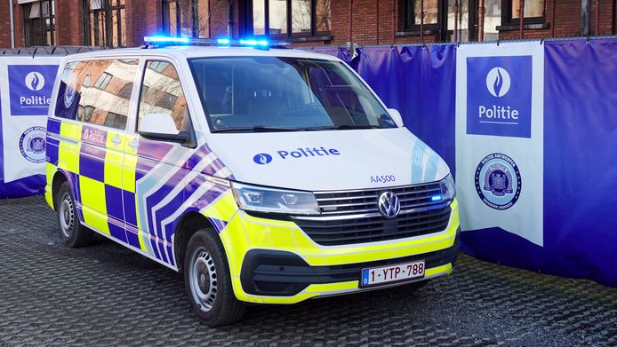 Politie Antwerpen stock Illustratiebeeld