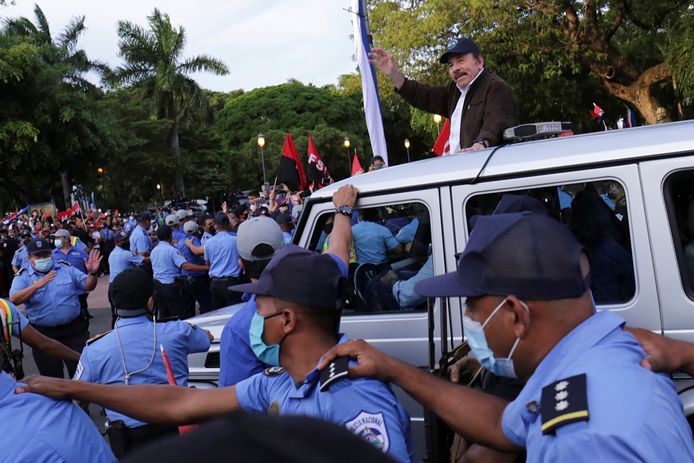 De president van Nicaragua, Daniel Ortega.