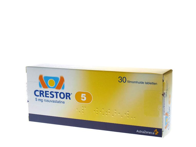 Cholesterolverlagers, boven het relatief dure rosuvastatine, onder het veel goedkopere simvastatine. Beeld  