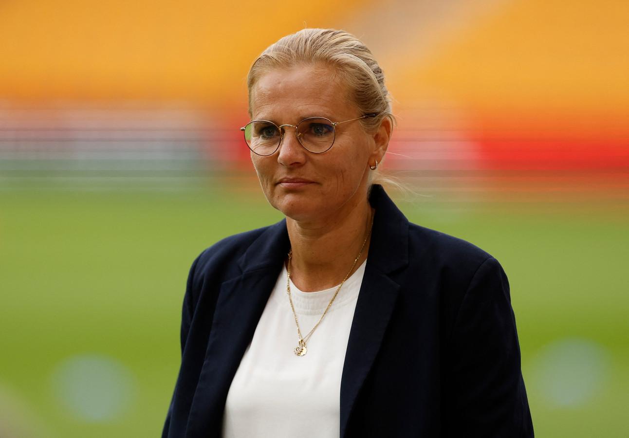 Sarina Wiegman, sinds vorig jaar bondscoach van de Engelse vrouwenploeg.