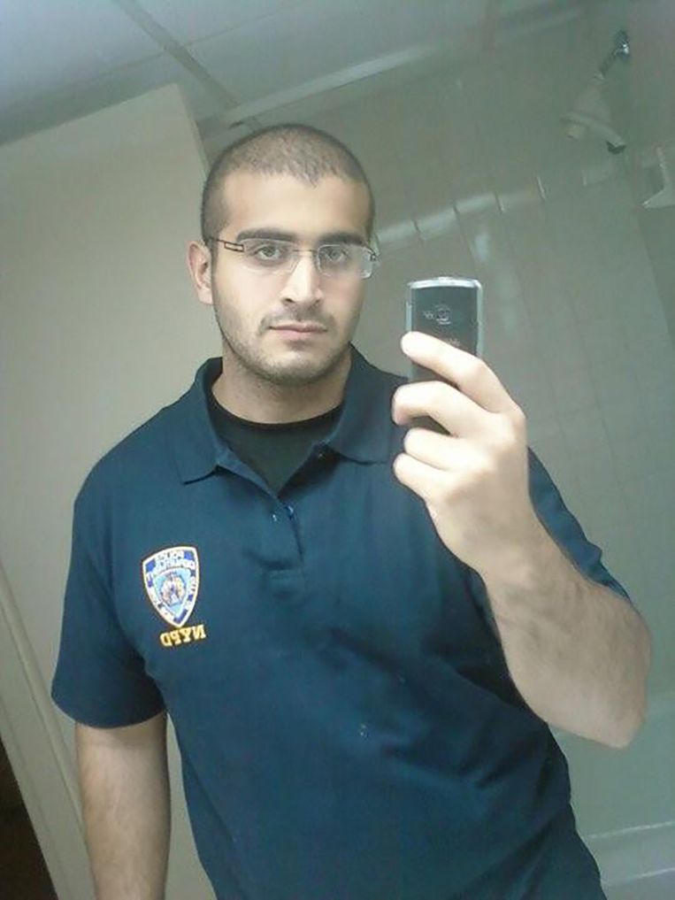 Omar Mateen, die afgelopen weekend 49 mensen doodschoot in de homobar Pulse in Orlando, Florida Beeld afp