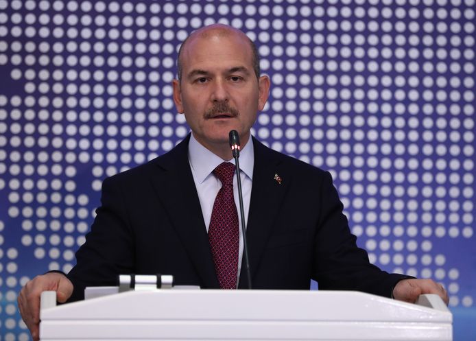 De Turkse minister van Binnenlandse Zaken Suleyman Soylu
