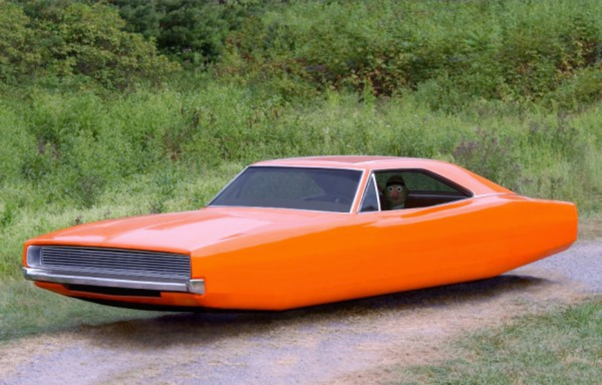 Beni Bischof - Car (Orange), PLUS-ONE Gallery. Beeld GalleryViewer