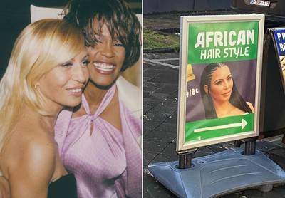 CELEB 24/7. Donatella Versace eert Whitney Houston en Kim Kardashian is reclame voor Afrikaanse haarstijlen
