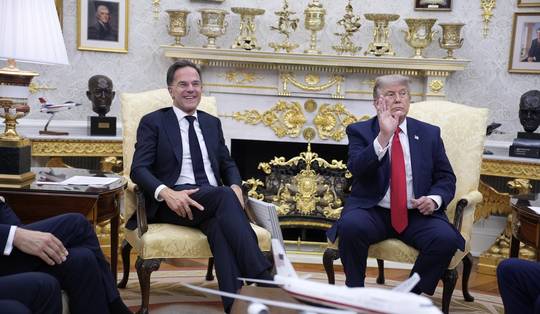 Erdogan, Rutte en Macron: het trio dat Trump ondanks alles binnenboord houdt