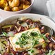Baked feta met venkel & champignons en ­gecrushte kriel