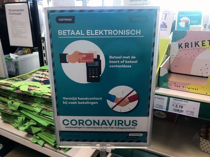 Betalen mag alleen met de kaart of contactloos.