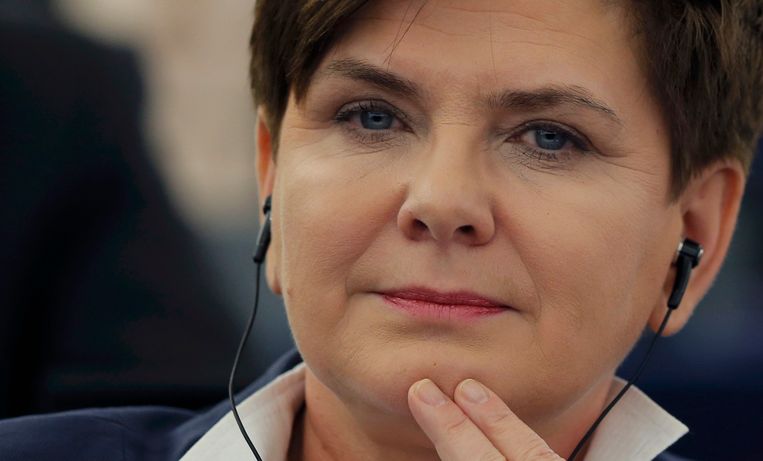 De Poolse premier Beata Szydlo Beeld REUTERS