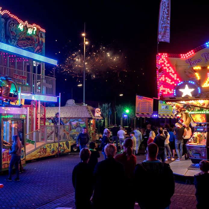 Afsluitend vuurwerk van de Roosendaalse kermis in 2018.
