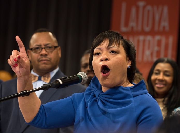 Burgemeester LaToya Cantrell van New Orleans.