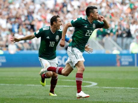 Mexico stunt tegen Duitsland door winnende goal PSV'er Lozano